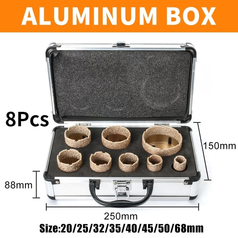 Elite 15 Piece Industrial Vacuum Brazed Diamond Core Suite 9