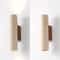 Nordic Architectural Travertine And Wood Luminary System 5