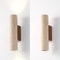 Nordic Architectural Travertine And Wood Luminary System 5