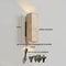 Nordic Architectural Travertine And Wood Luminary System 13