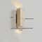 Nordic Architectural Travertine And Wood Luminary System 14