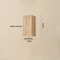 Nordic Architectural Travertine And Wood Luminary System 16
