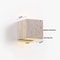 Nordic Architectural Travertine And Wood Luminary System 17