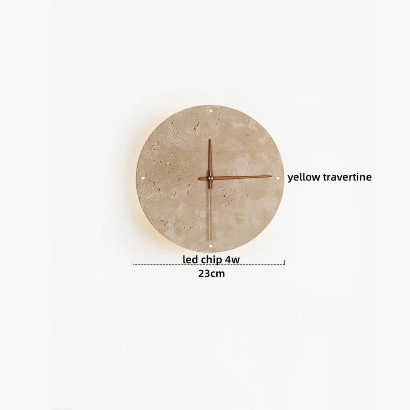 Nordic Architectural Travertine And Wood Luminary System 18