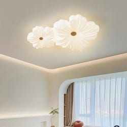 nordic botanical geometric indoor illumination system