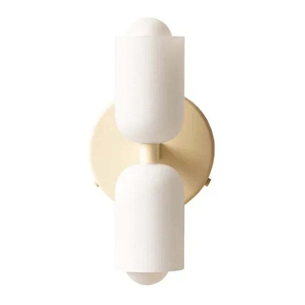 Nordic Industrial Geometric Sconce And Background Luminary 19