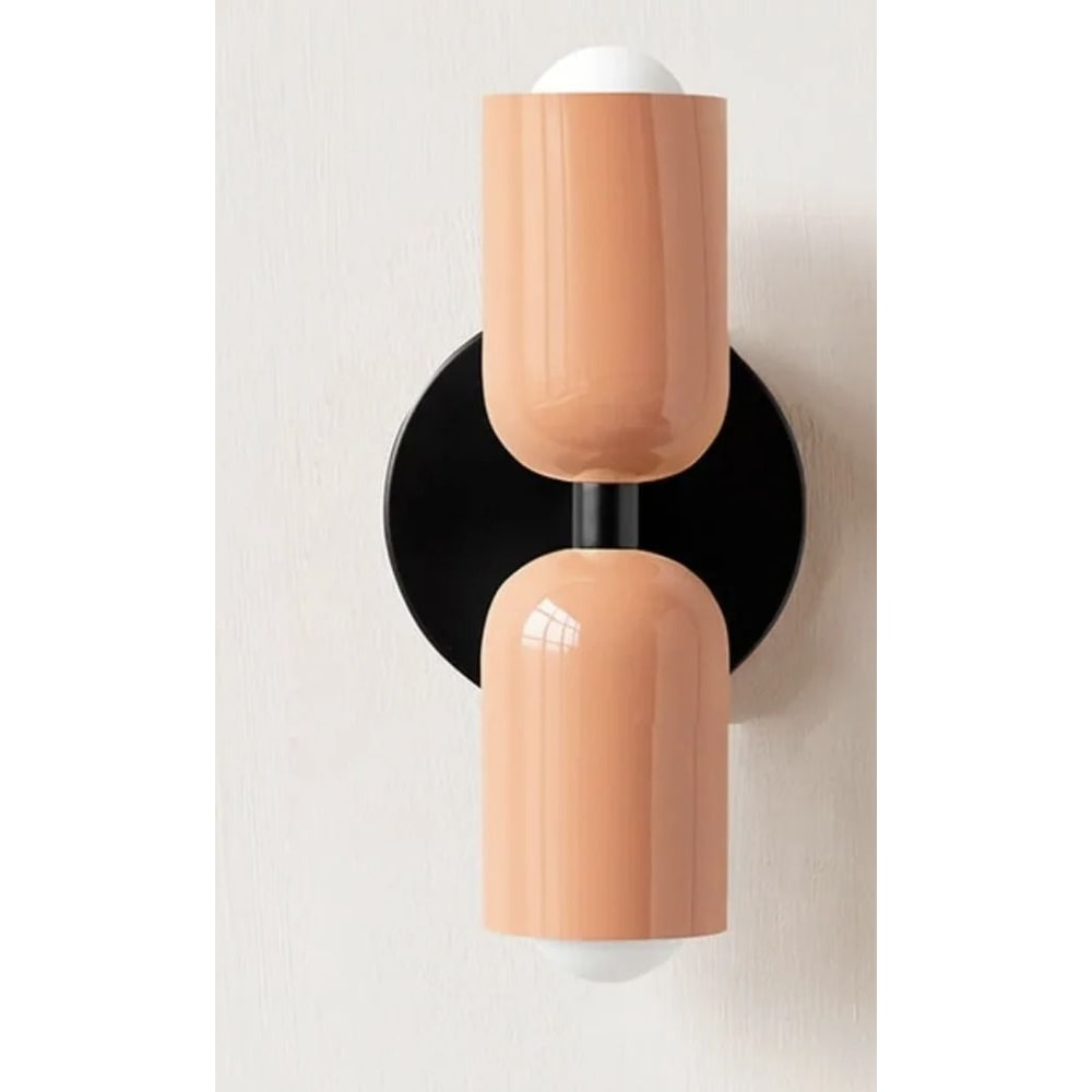 Nordic Industrial Geometric Sconce And Background Luminary 21