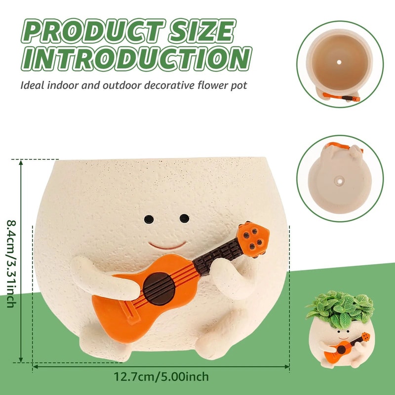 Rocking Chair Smile Face Planter 7