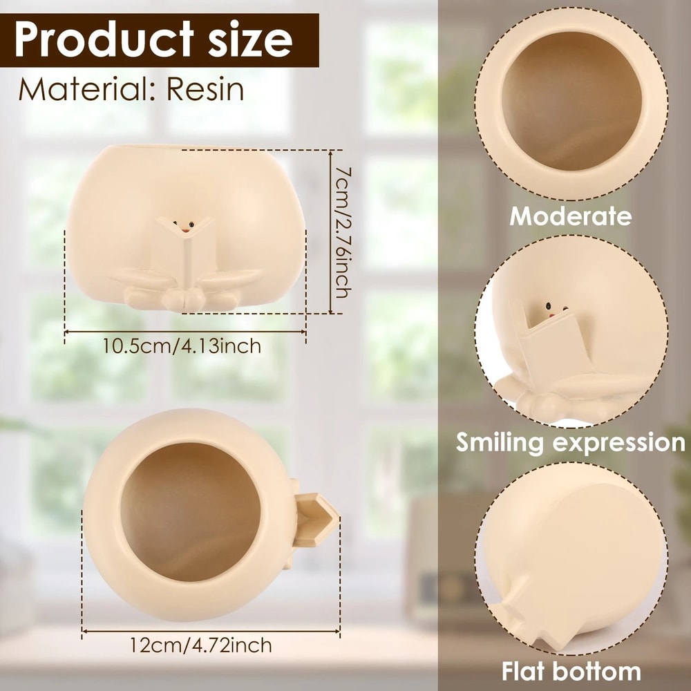 Rocking Chair Smile Face Planter 8