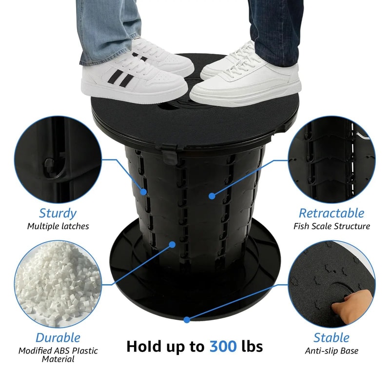 Portable Retractable Camping And Travel Toilet 2
