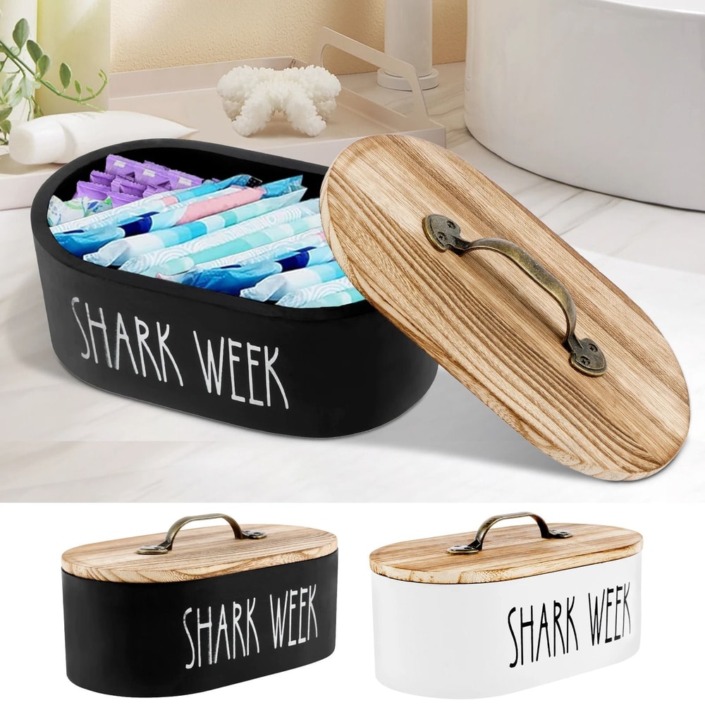 Wood Cotton Pad And Swab Storage Box 0