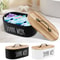 Wood Cotton Pad And Swab Storage Box 0