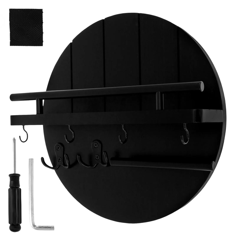 Wood Wall Mounted Key Holder And Mail Organizer 6