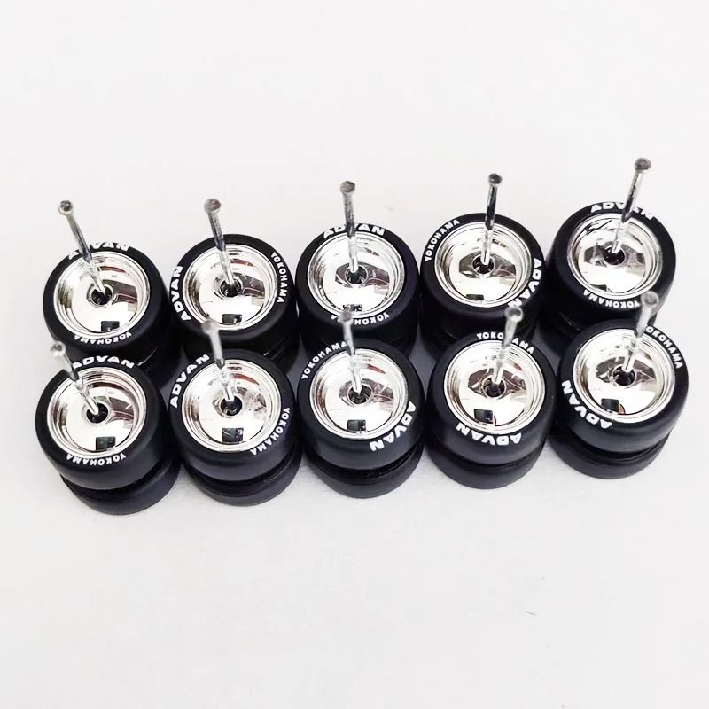 164 Scale Custom Alloy Wheels And Rubber Tires 9