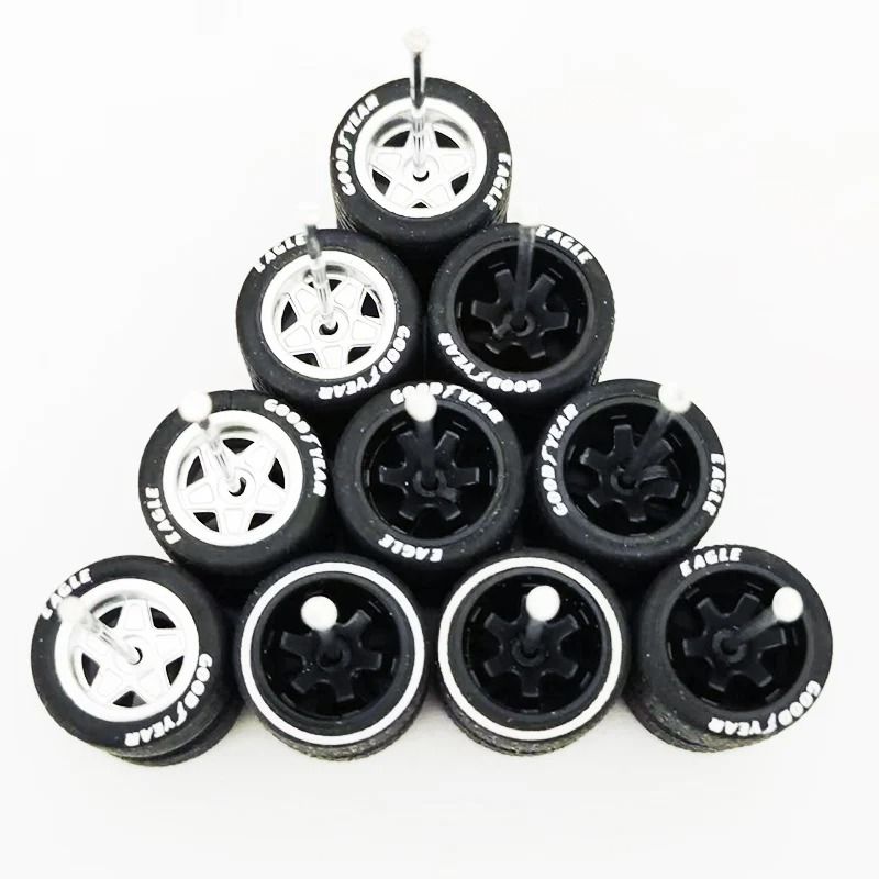 164 Scale Custom Alloy Wheels And Rubber Tires 13