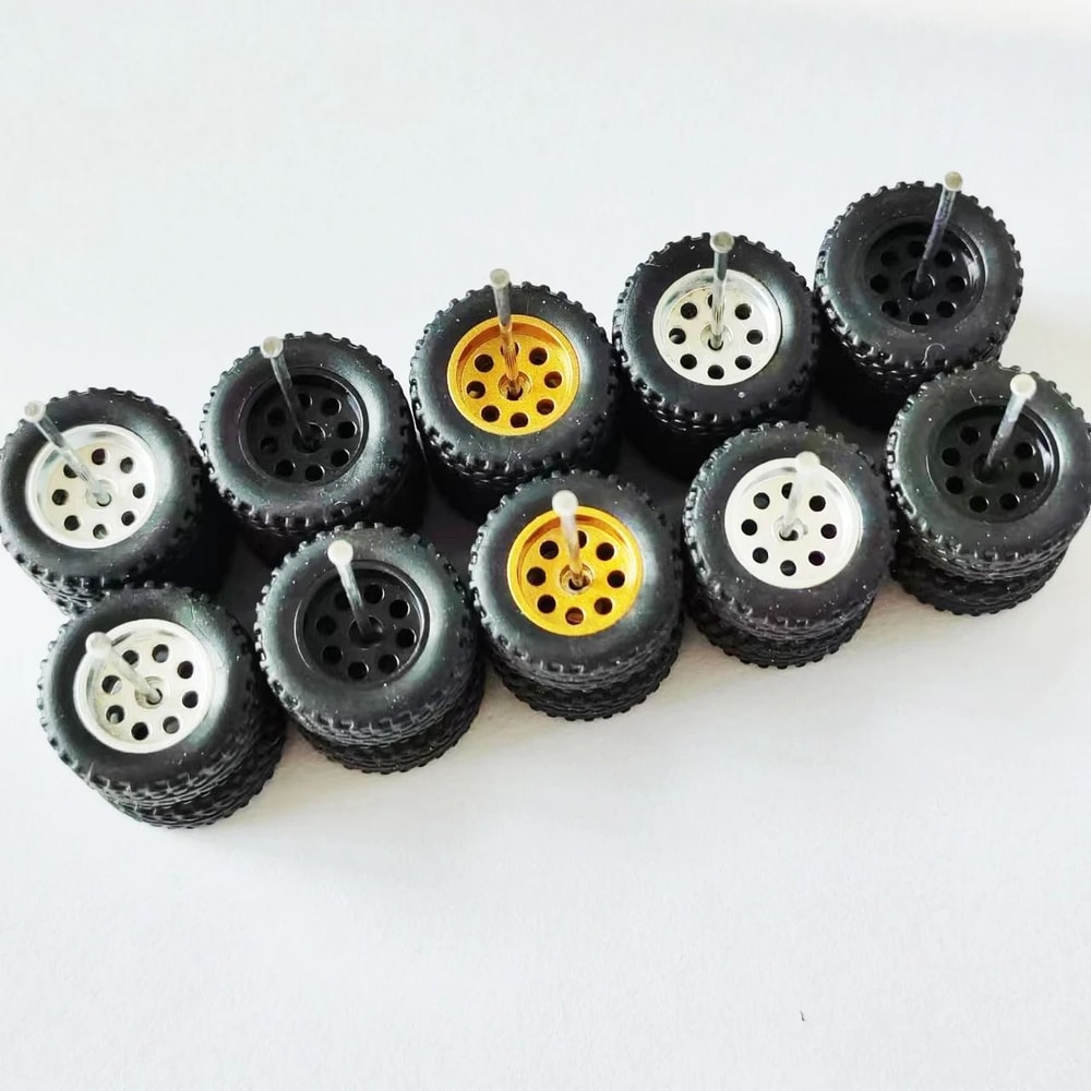 164 Scale Custom Alloy Wheels And Rubber Tires 17
