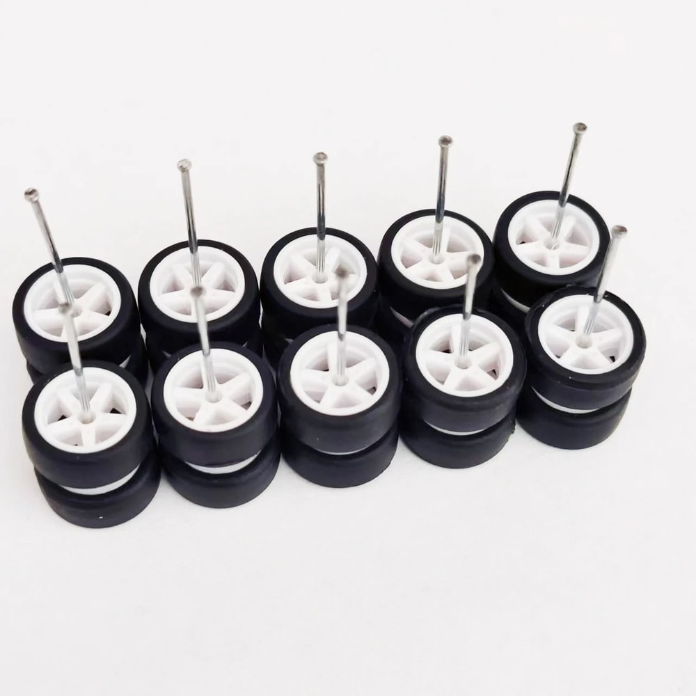 164 Scale Custom Alloy Wheels And Rubber Tires 21