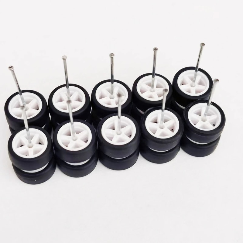 164 Scale Custom Alloy Wheels And Rubber Tires 21