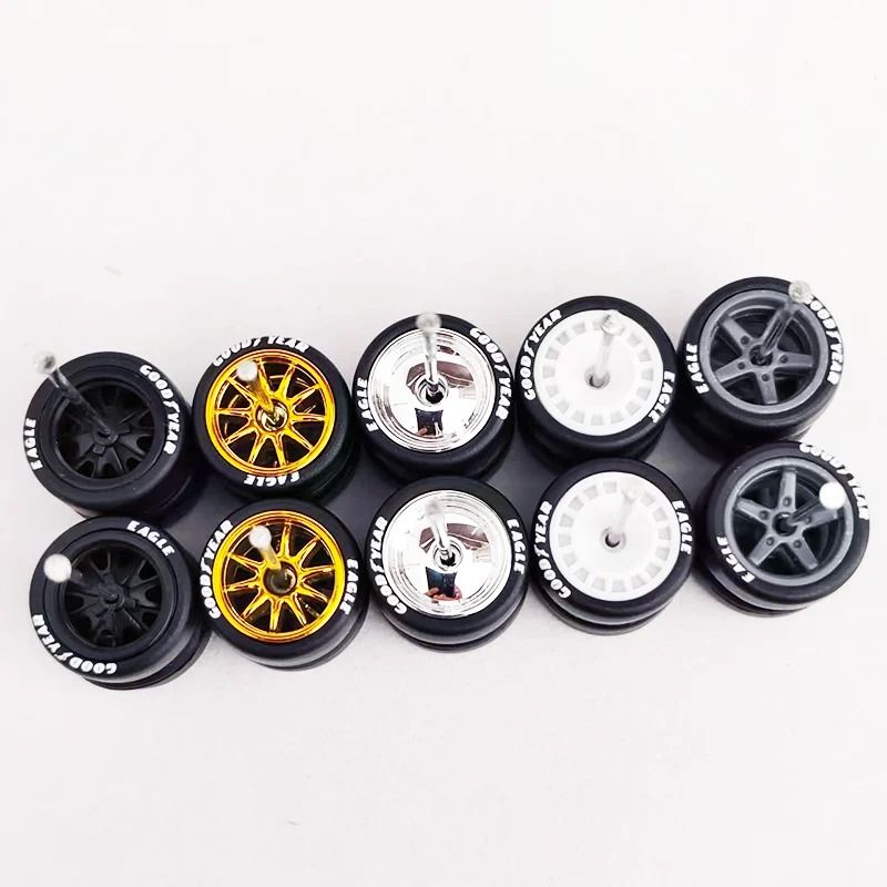 164 Scale Custom Alloy Wheels And Rubber Tires 22