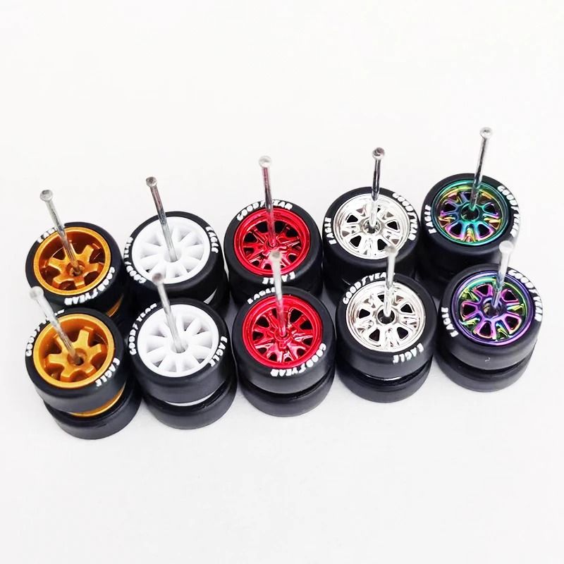 164 Scale Custom Alloy Wheels And Rubber Tires 27