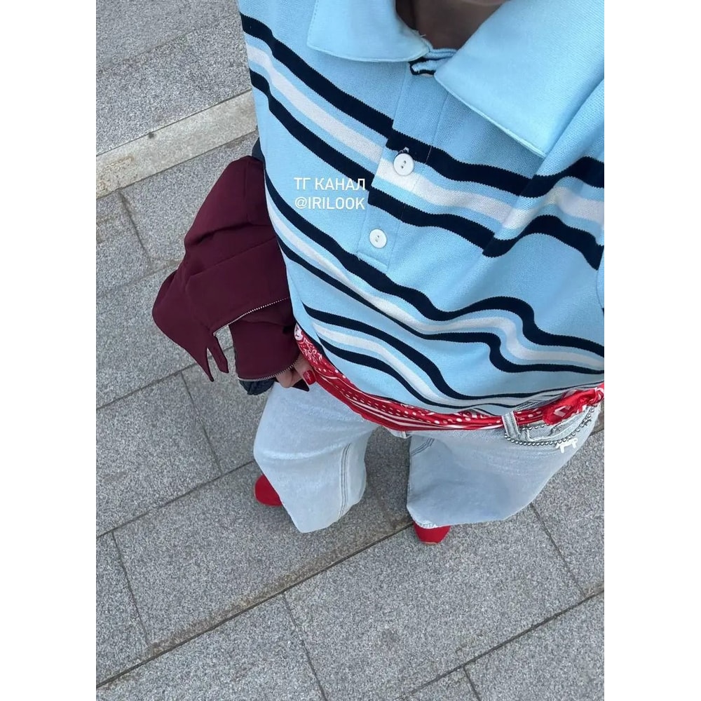 Soft Cotton Chic Polo Neck Tee 8