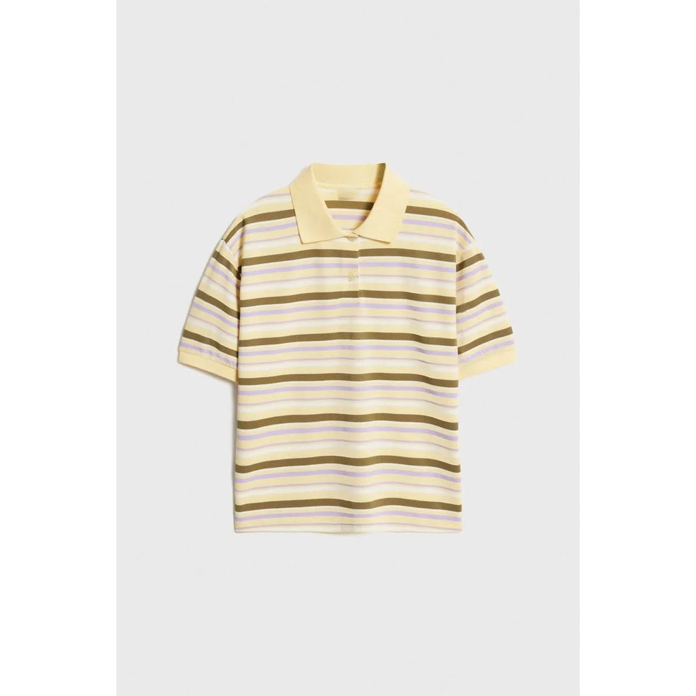 Soft Cotton Chic Polo Neck Tee 12