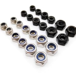 vertex core blackened stainless steel lock nut series