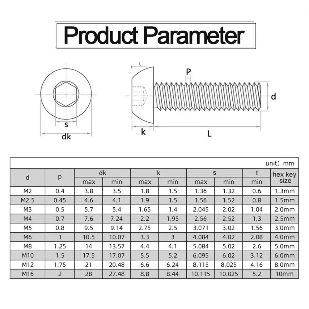 Titan Grade 129 Ultra Tensile Button Head Series 4