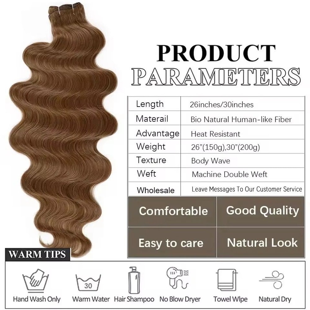 Professional Series 30Inch High Temperature Synthetic Body Wave 5