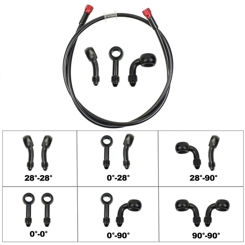 Universal M10 Steel Braided Hydraulic Line Series 3