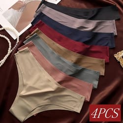 ultra thin seamless ice silk panties