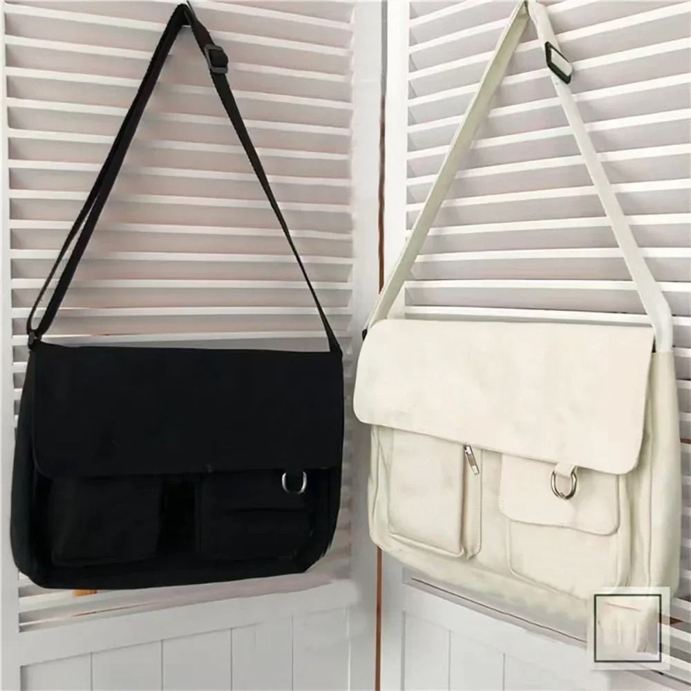 Large Capacity Canvas Crossbody Bag 0