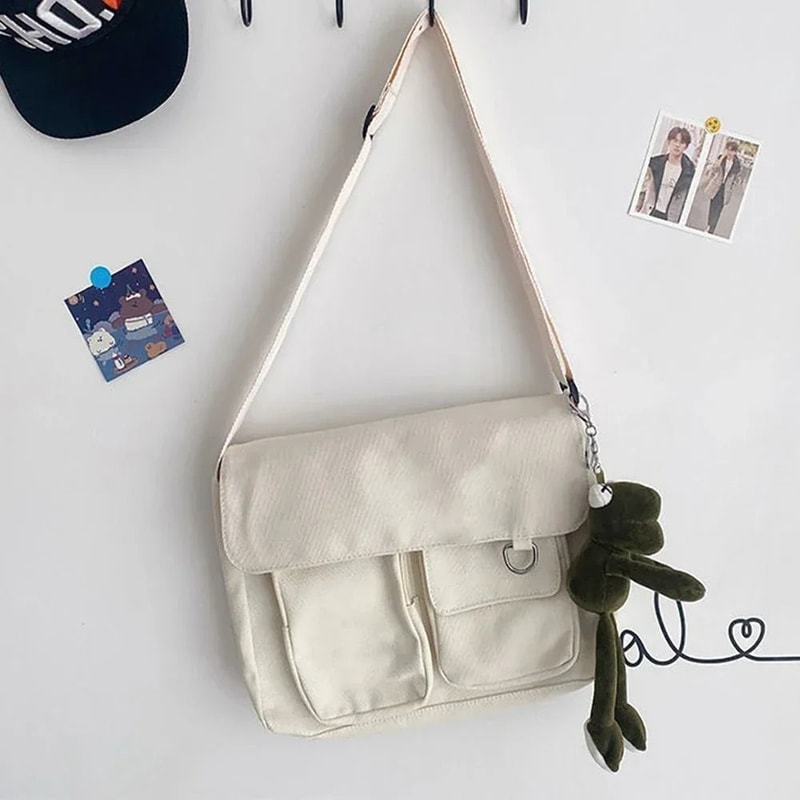 Large Capacity Canvas Crossbody Bag 11