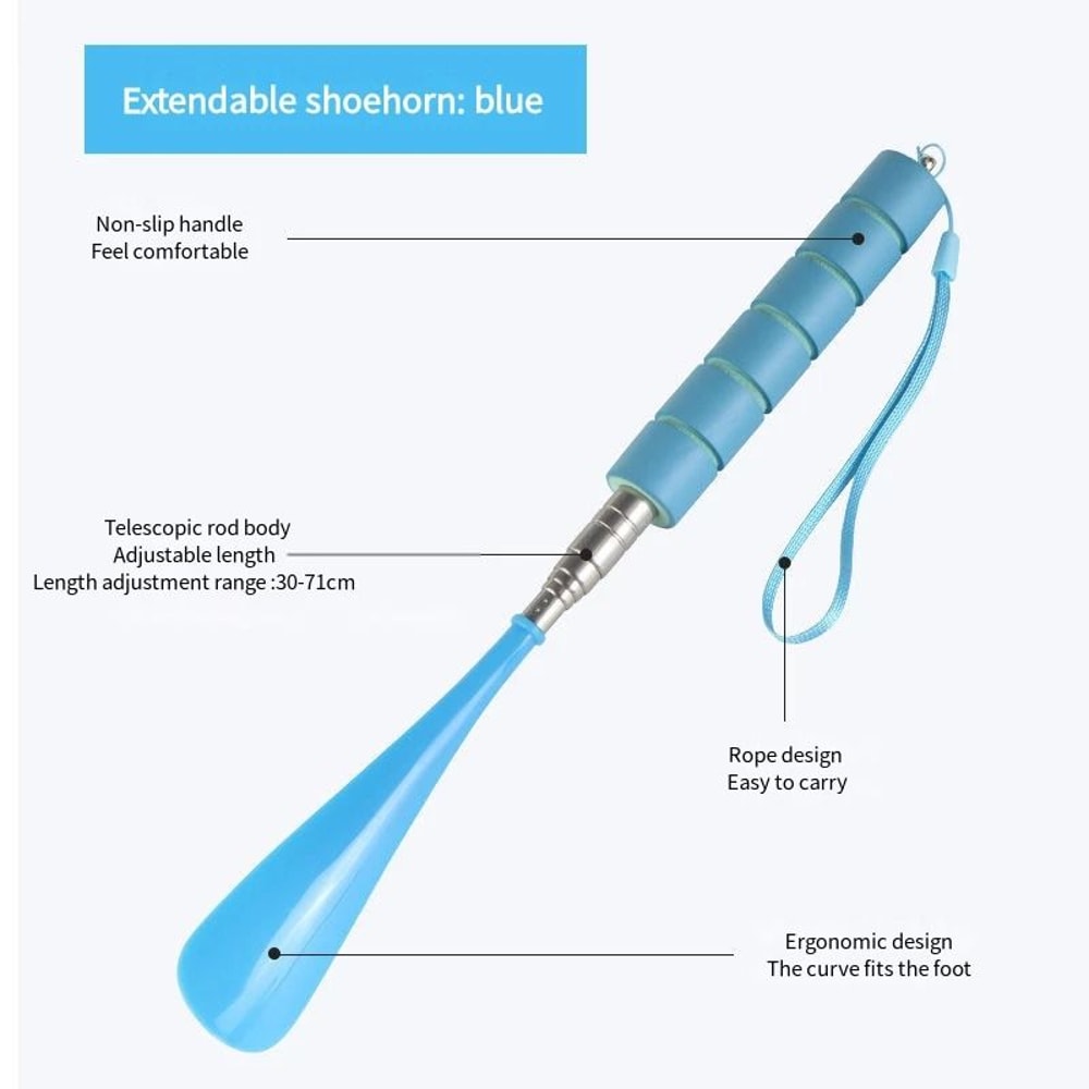 Telescopic Stretchable Metal Shoe Horn 8