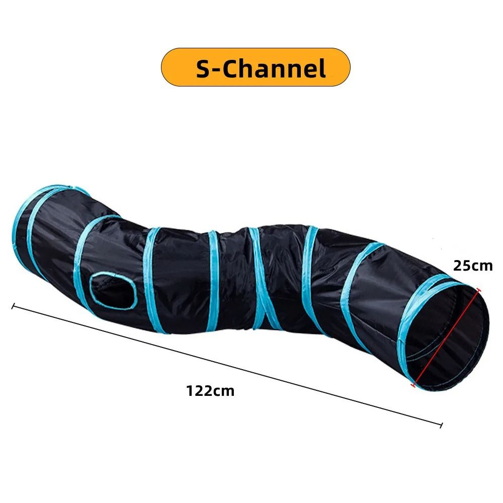 Foldable SPass Cat Play Tunnel 9
