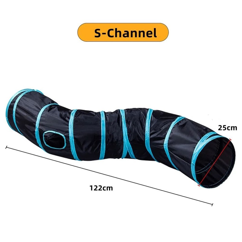 Foldable SPass Cat Play Tunnel 9