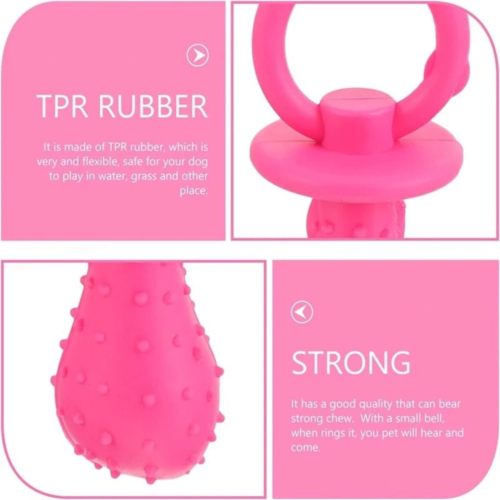 Interactive Rubber Pacifier Pet Toy 4