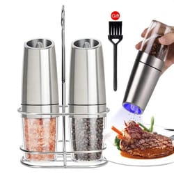 gravity induction electric pepper mill set