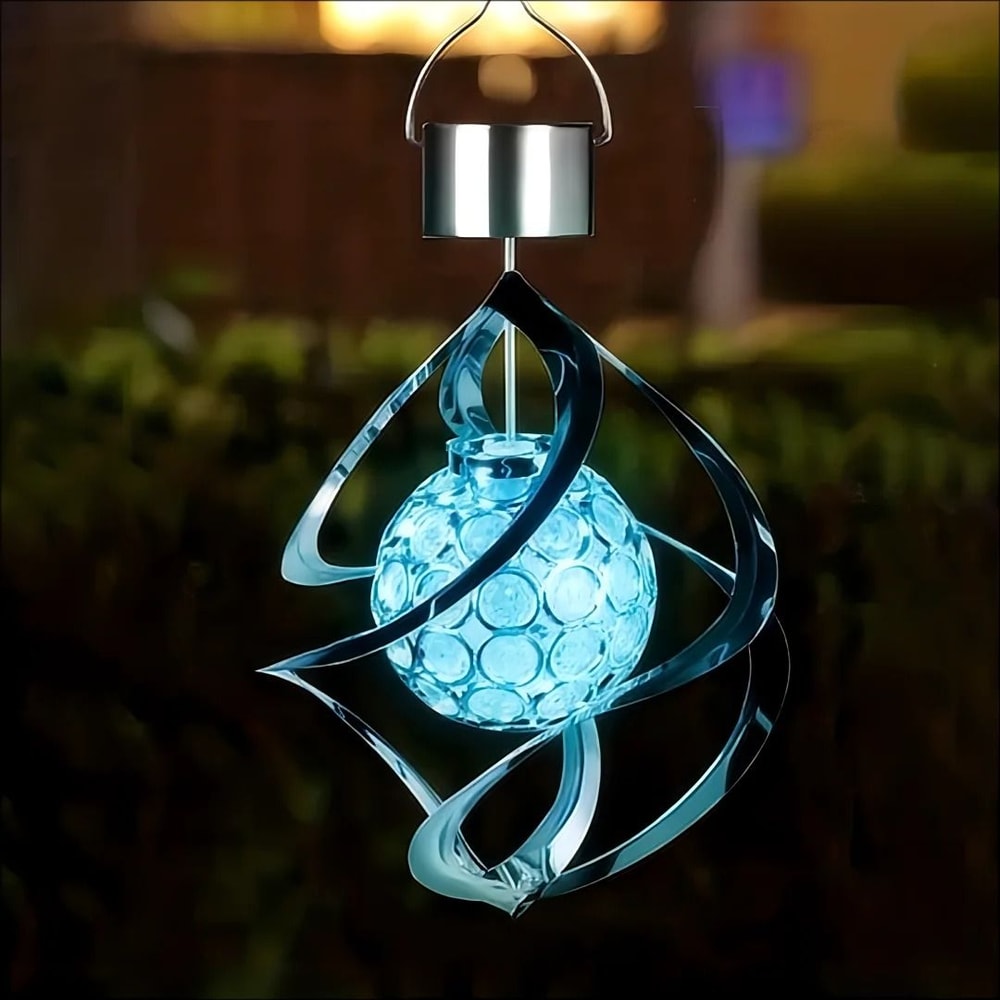 Solar Powered Wind Chime Pendant Light 5