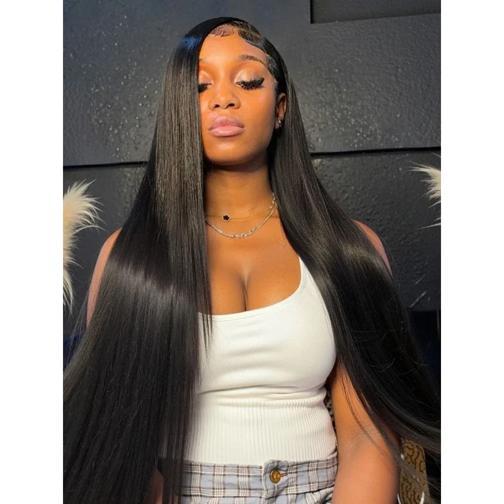 Bone Straight HD Lace Human Hair Wig 2