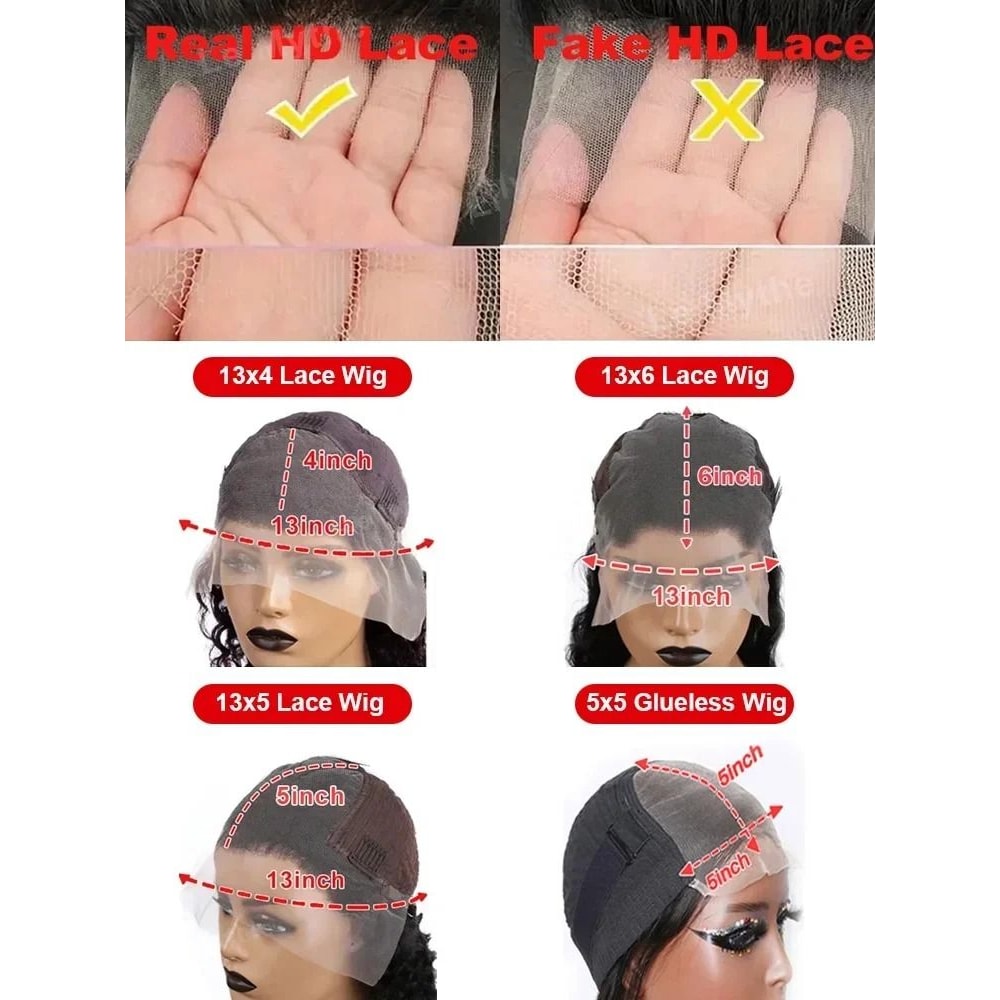 Bone Straight HD Lace Human Hair Wig 5