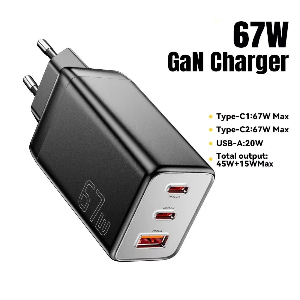 Ultra Efficiency 67W GaN Fast Charger 6