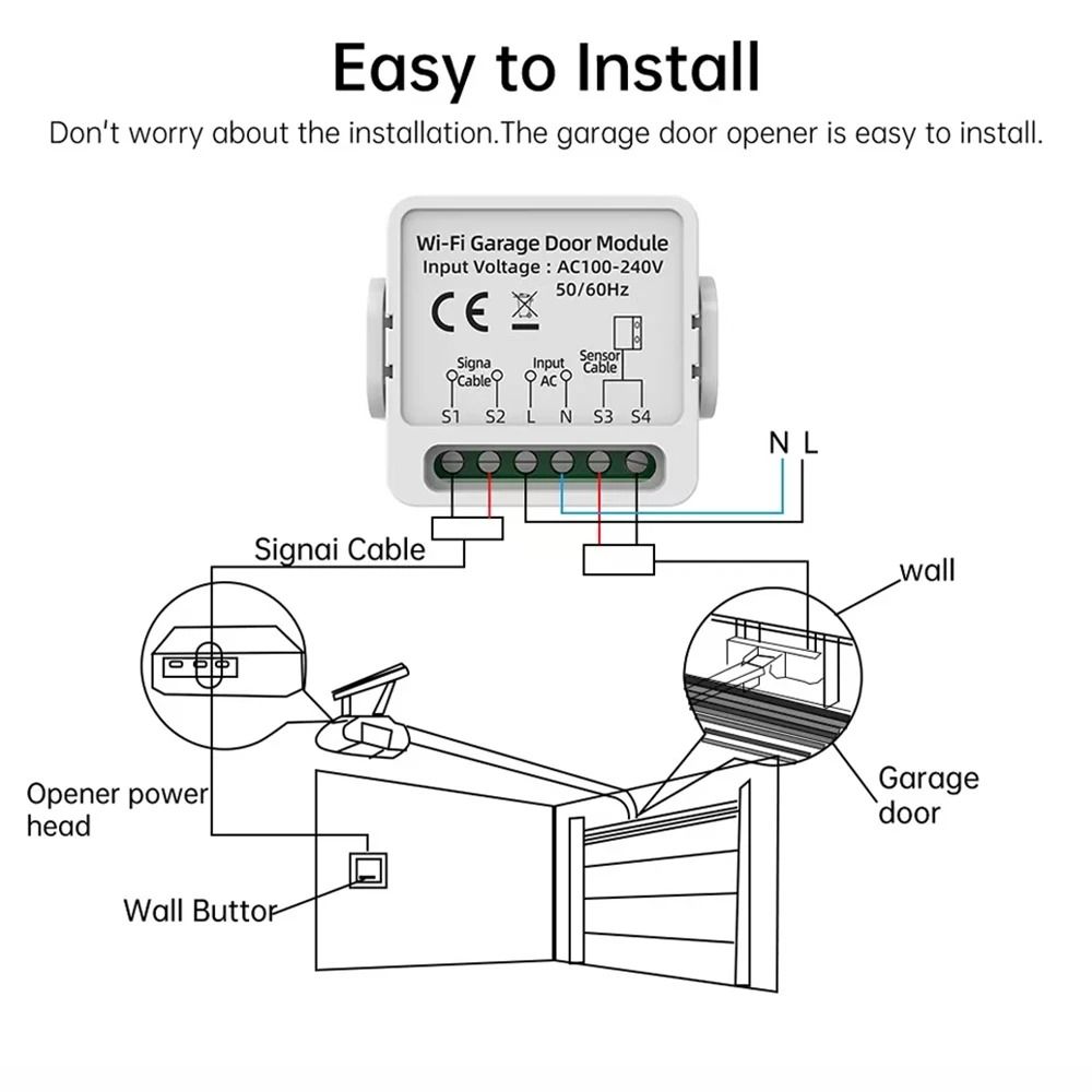 Smart WiFi Garage Door Automation Hub 2