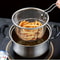 Foldable Stainless Steel Deep Fryer And Noodle Basket 5