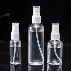 triple pack portable refillable spray bottle set