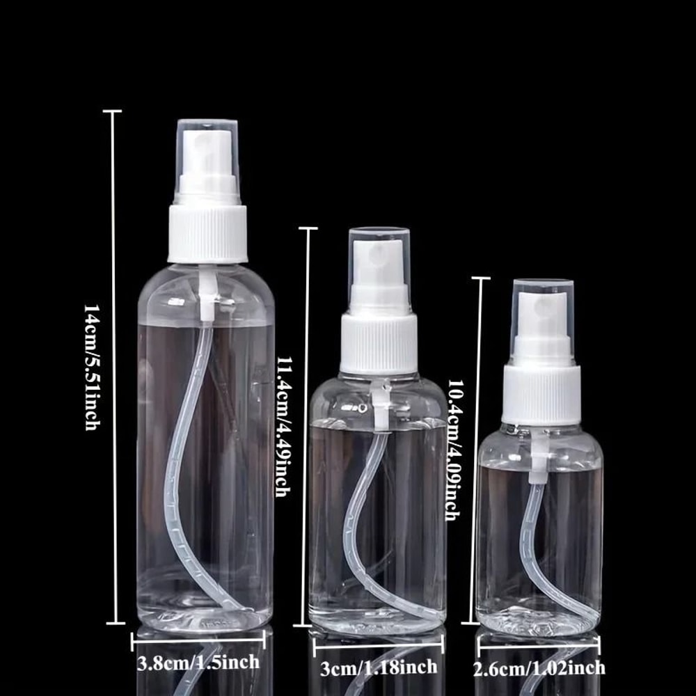 Triple Pack Portable Refillable Spray Bottle Set 2