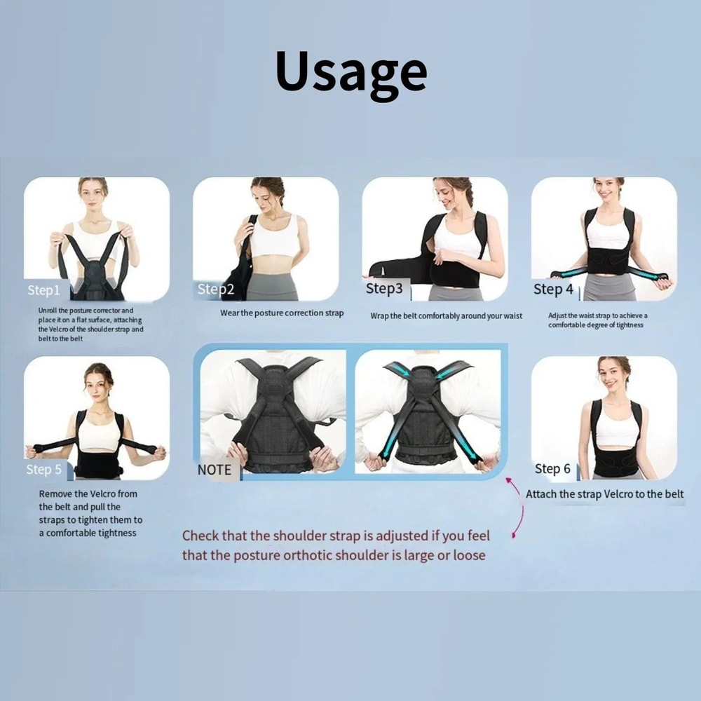 Ergonomic Spinal Alignment And Posture Support Brace 4