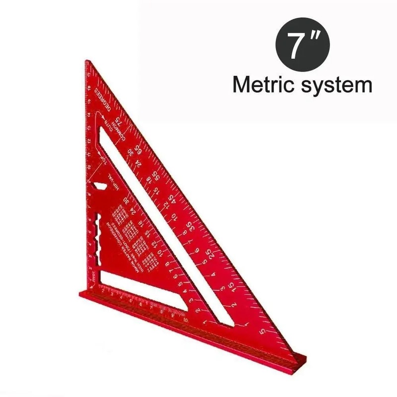 7 Inch Aluminum Alloy Triangle Ruler 6