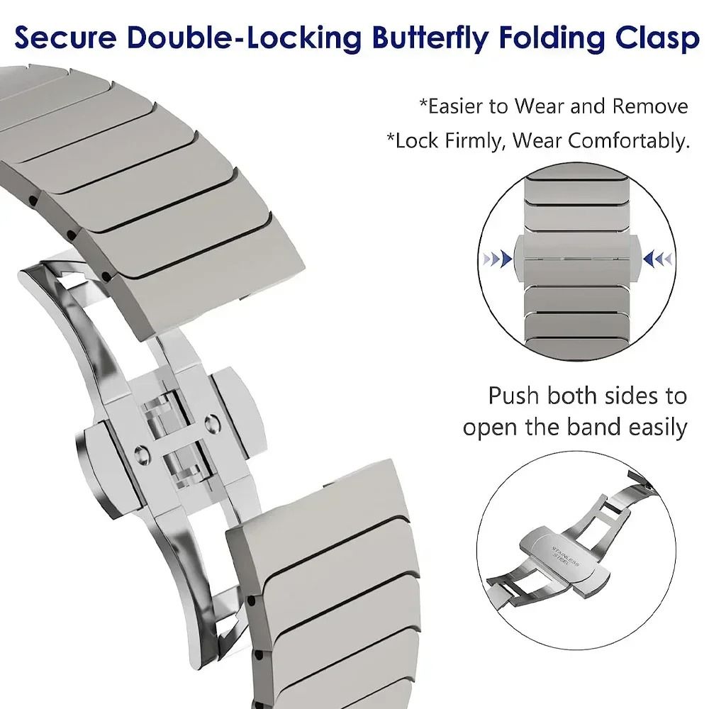 Titanium Tone Stainless Steel Link Bracelet 2