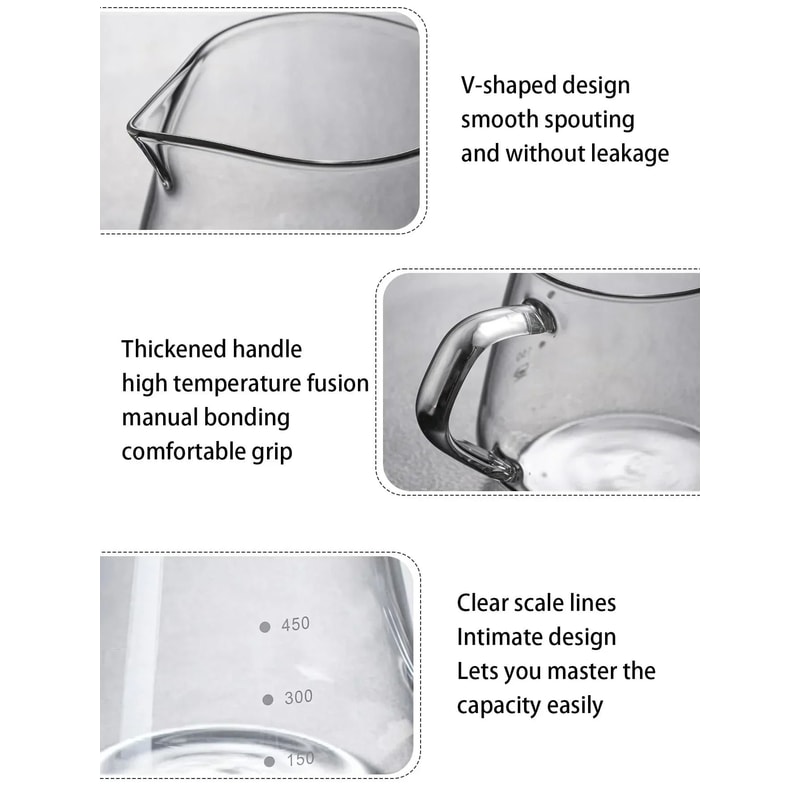 Glass Pour Over Coffee Brewer Set 5